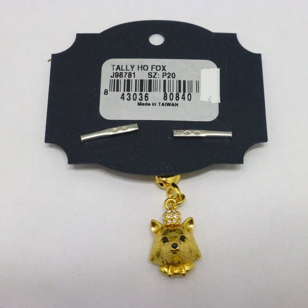 New My Flat in London Tally Ho fox charm gold pendant bracelet purse necklace - Picture 5 of 5